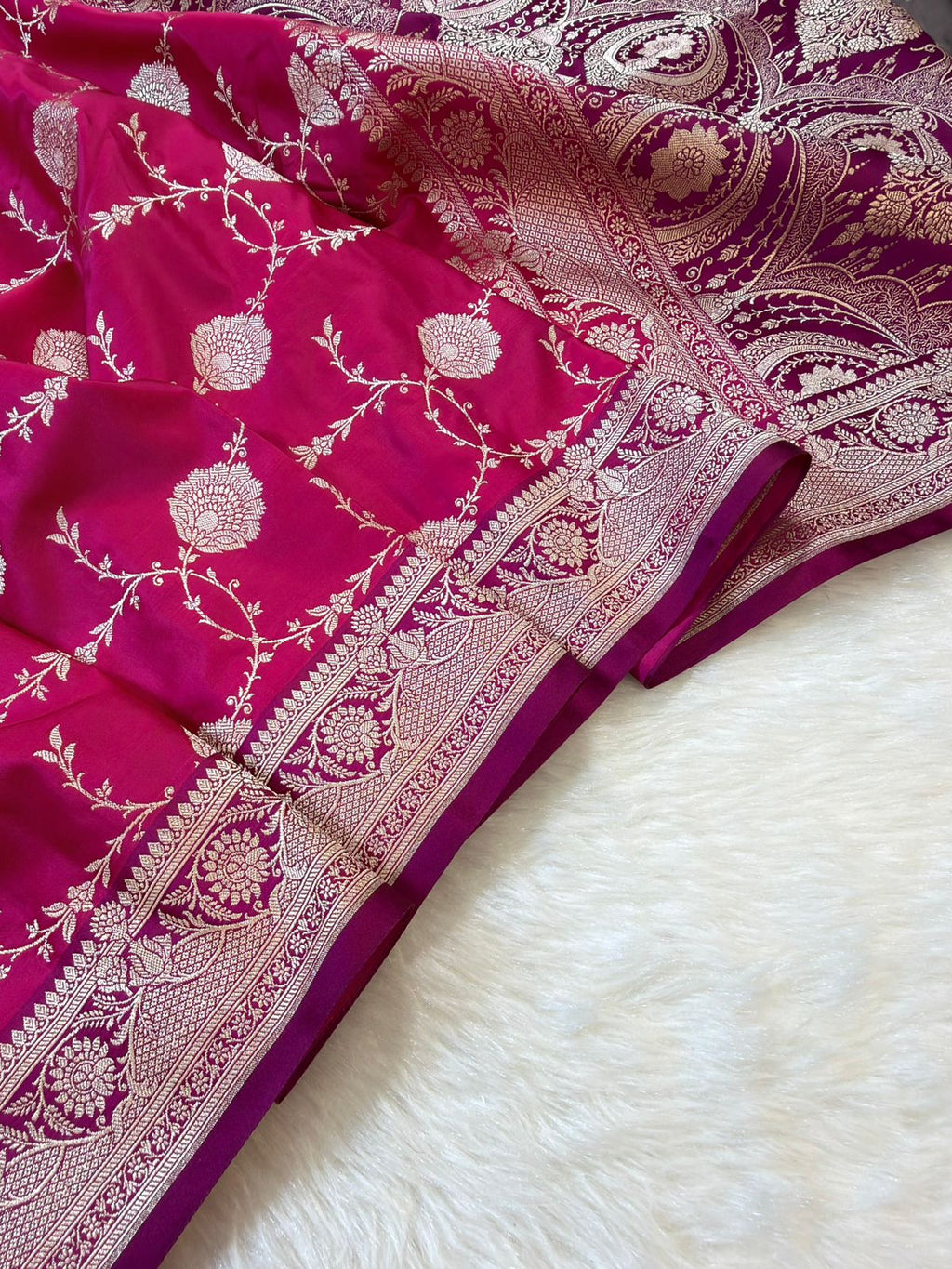 Banarasi Mushru Katan Silk Saree