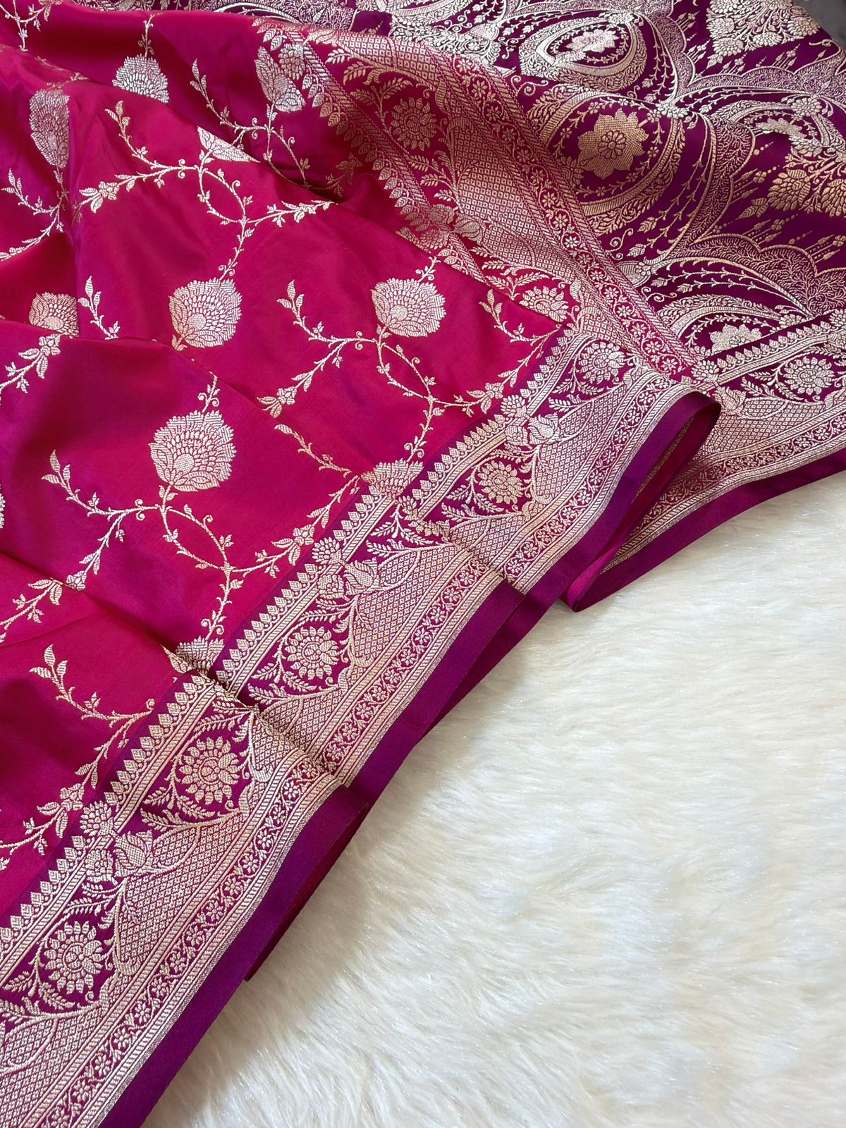 Banarasi Mushru Katan Silk Saree
