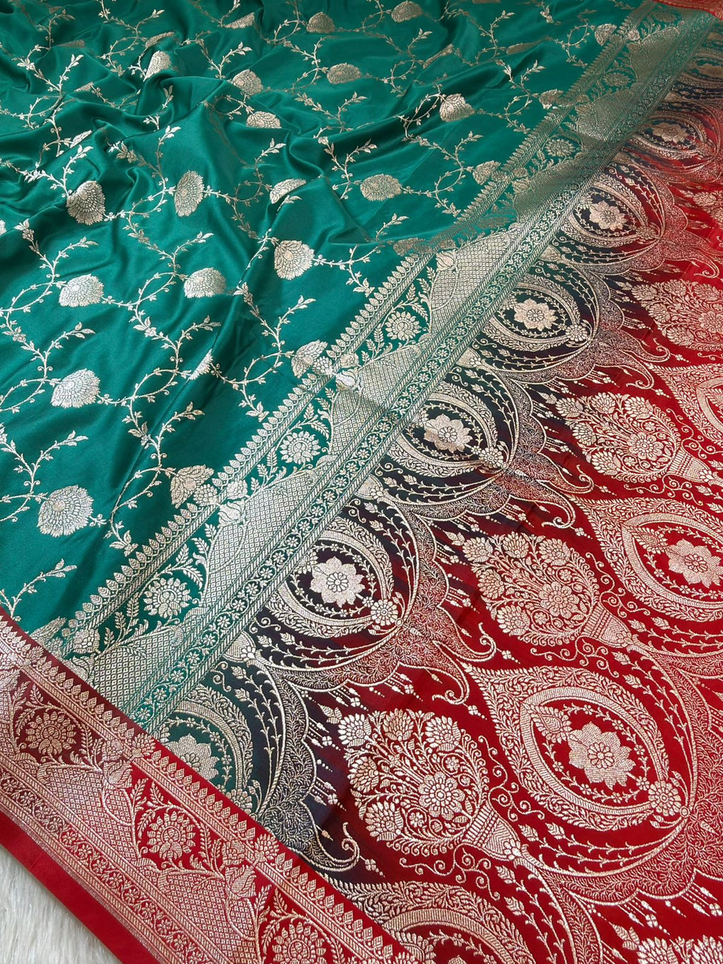 Banarasi Mushru Katan Silk Saree