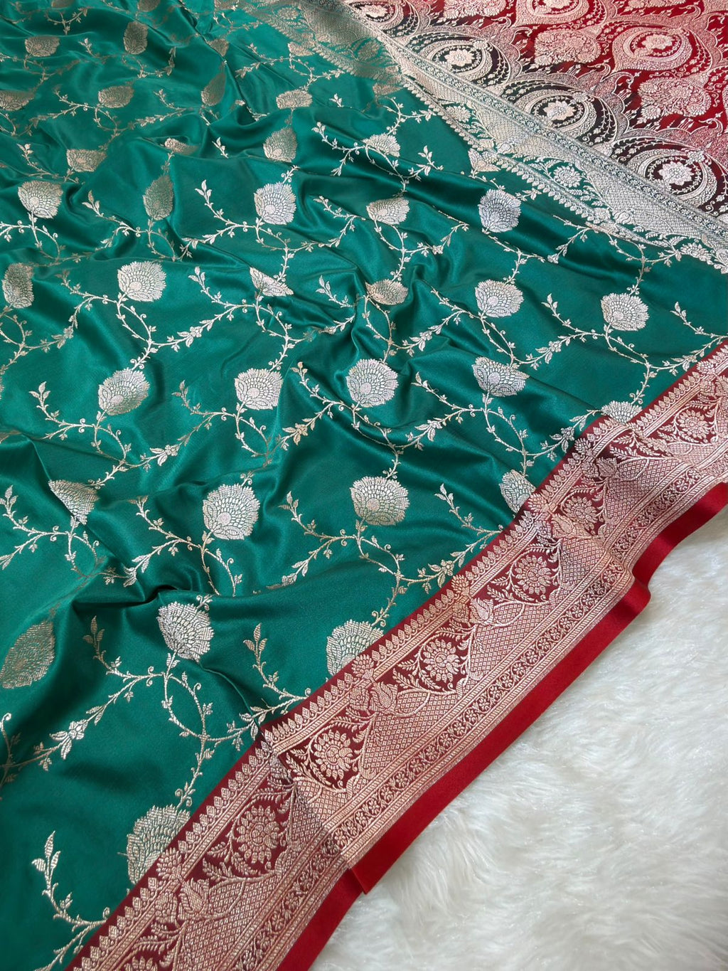 Banarasi Mushru Katan Silk Saree