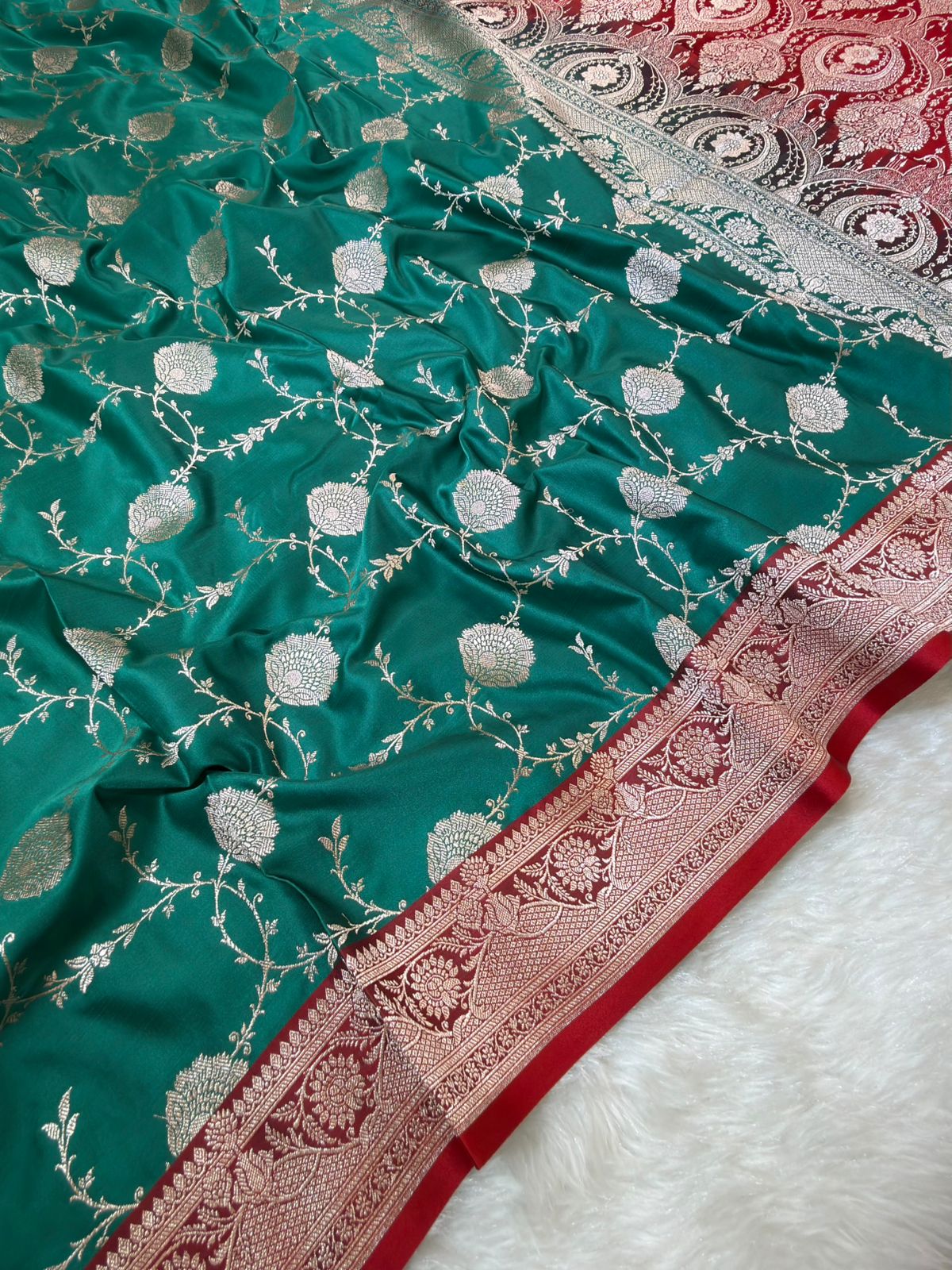 Banarasi Mushru Katan Silk Saree