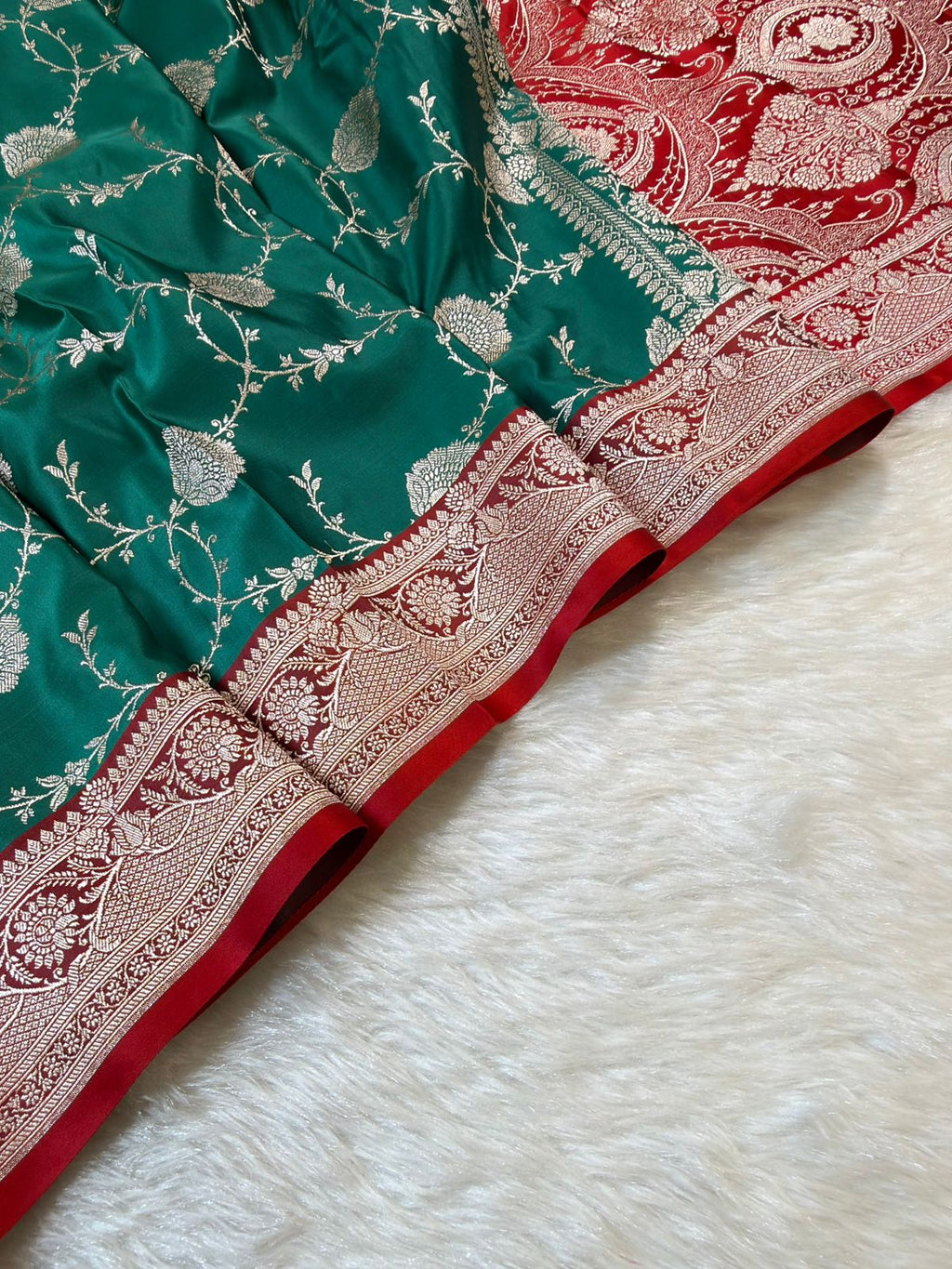 Banarasi Mushru Katan Silk Saree