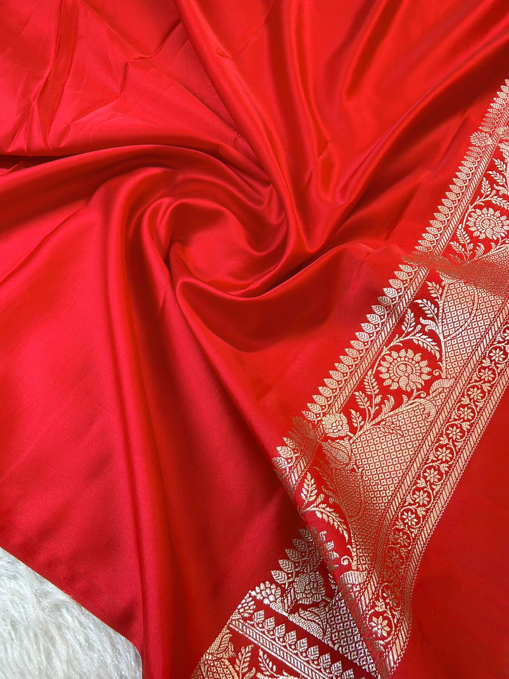 Banarasi Mushru Katan Silk Saree