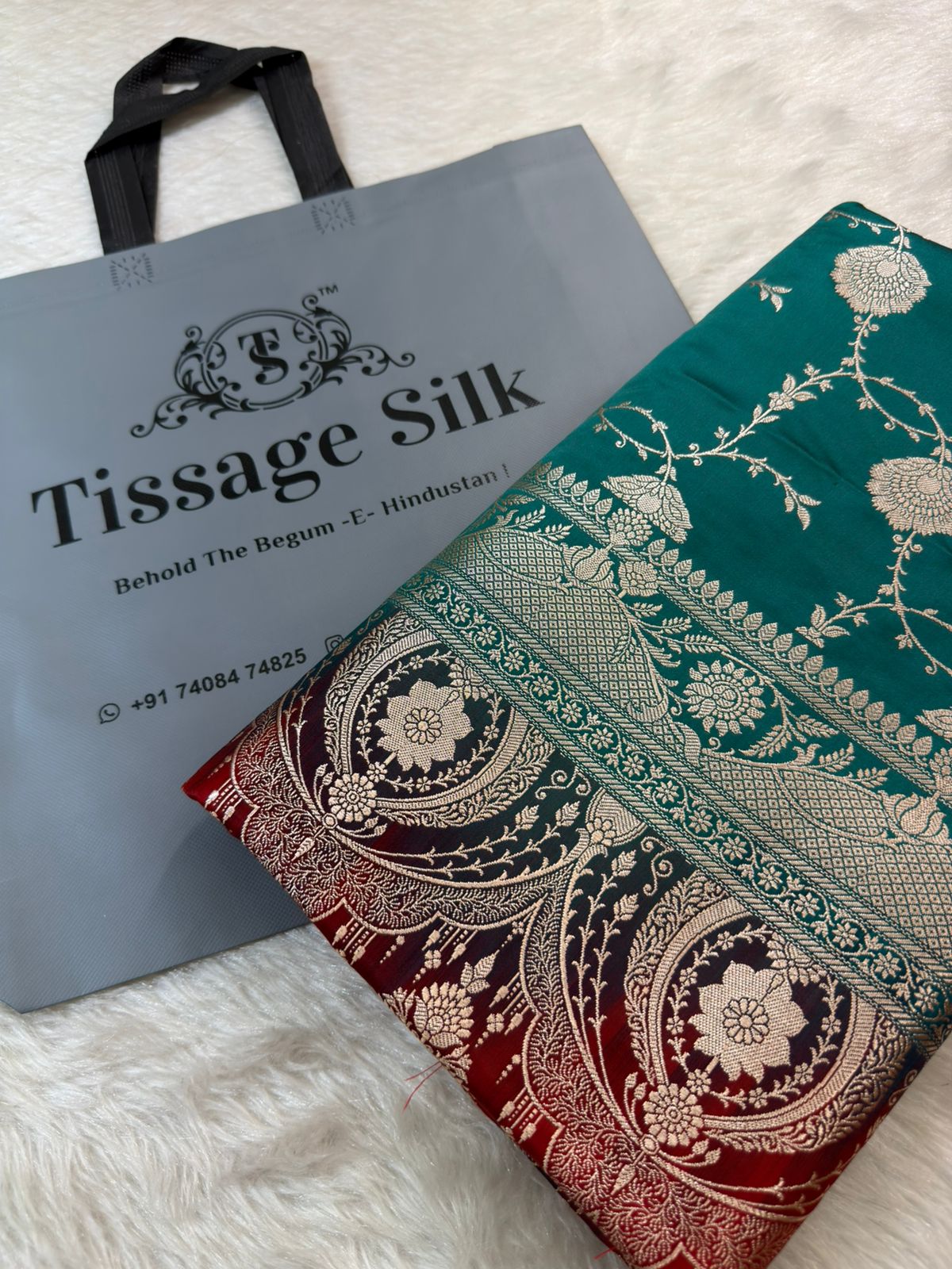 Banarasi Mushru Katan Silk Saree