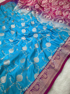 Banarasi Mushru Katan Silk Saree