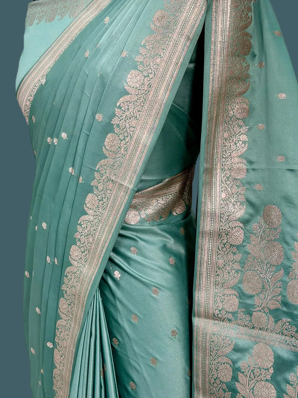 Banarasi Mushru Katan Silk Saree