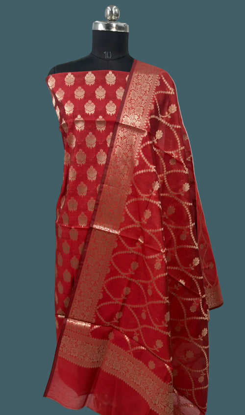 Banarasi Cotton Silk Suit (3 piece set)