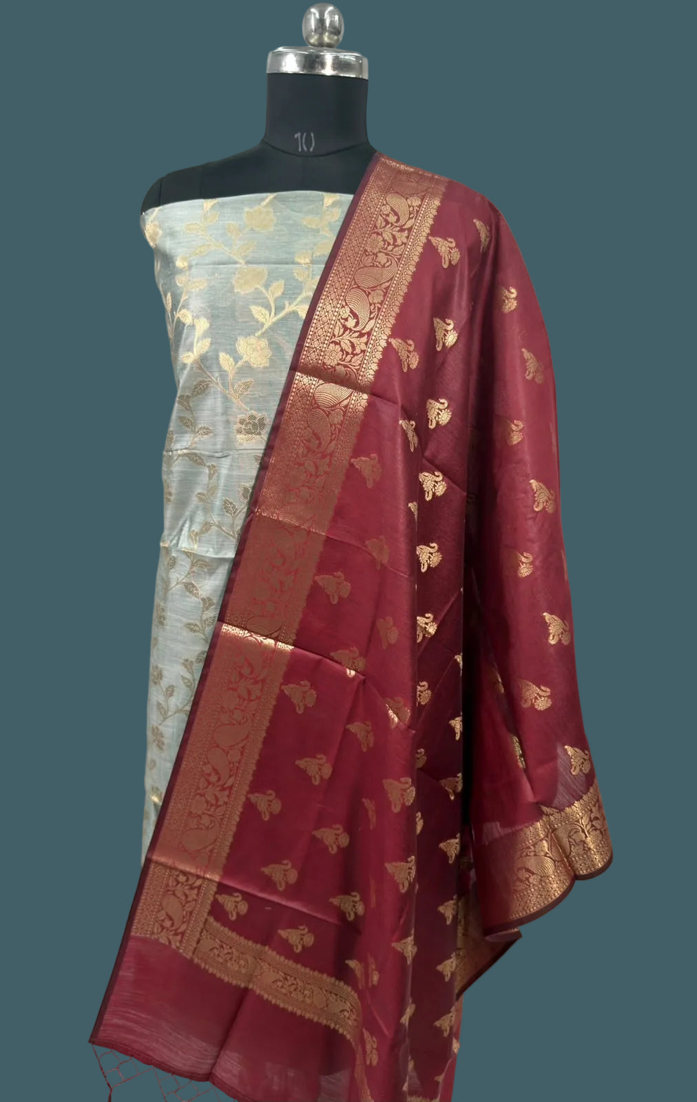 Banarasi Cotton Silk Suit (3 piece set)