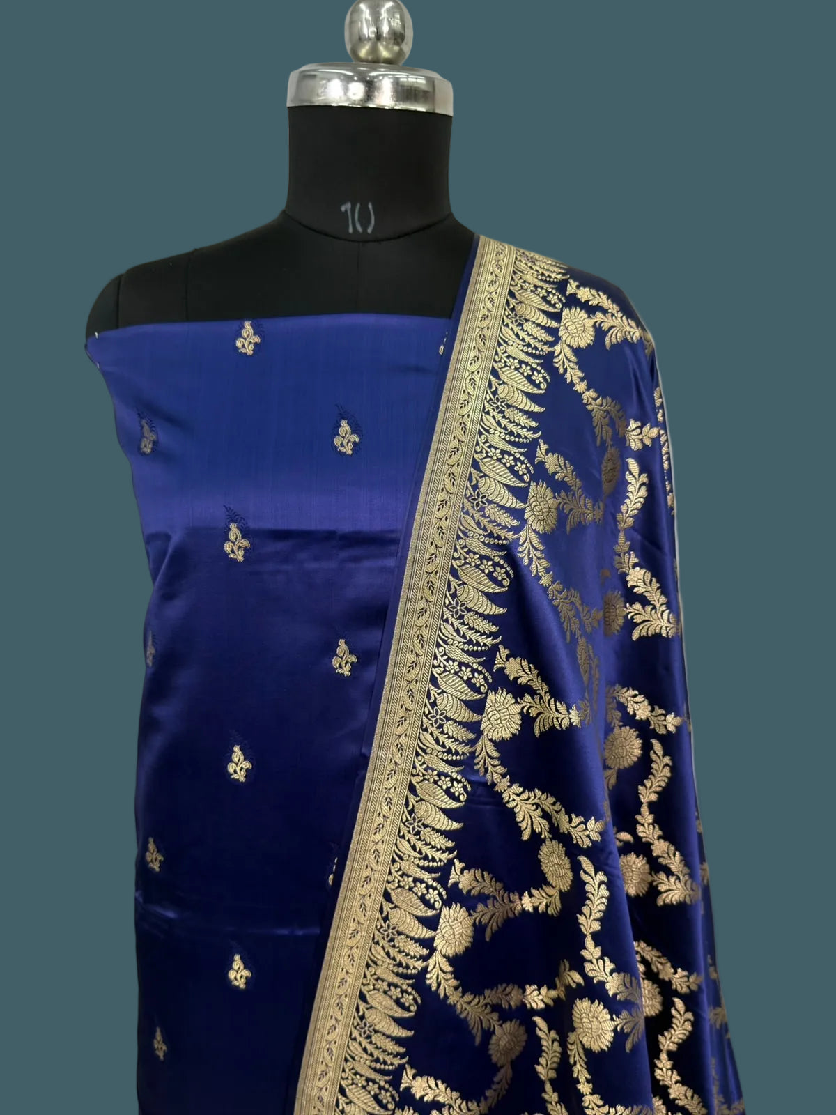 Banarasi Mushru Katan Silk Suit(3 piece set)