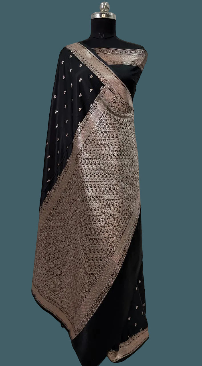Banarasi Mushru Katan Silk Saree