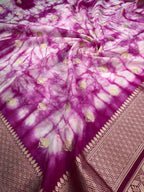 Banarasi Butter Silk Shibori Tie&Dye Saree