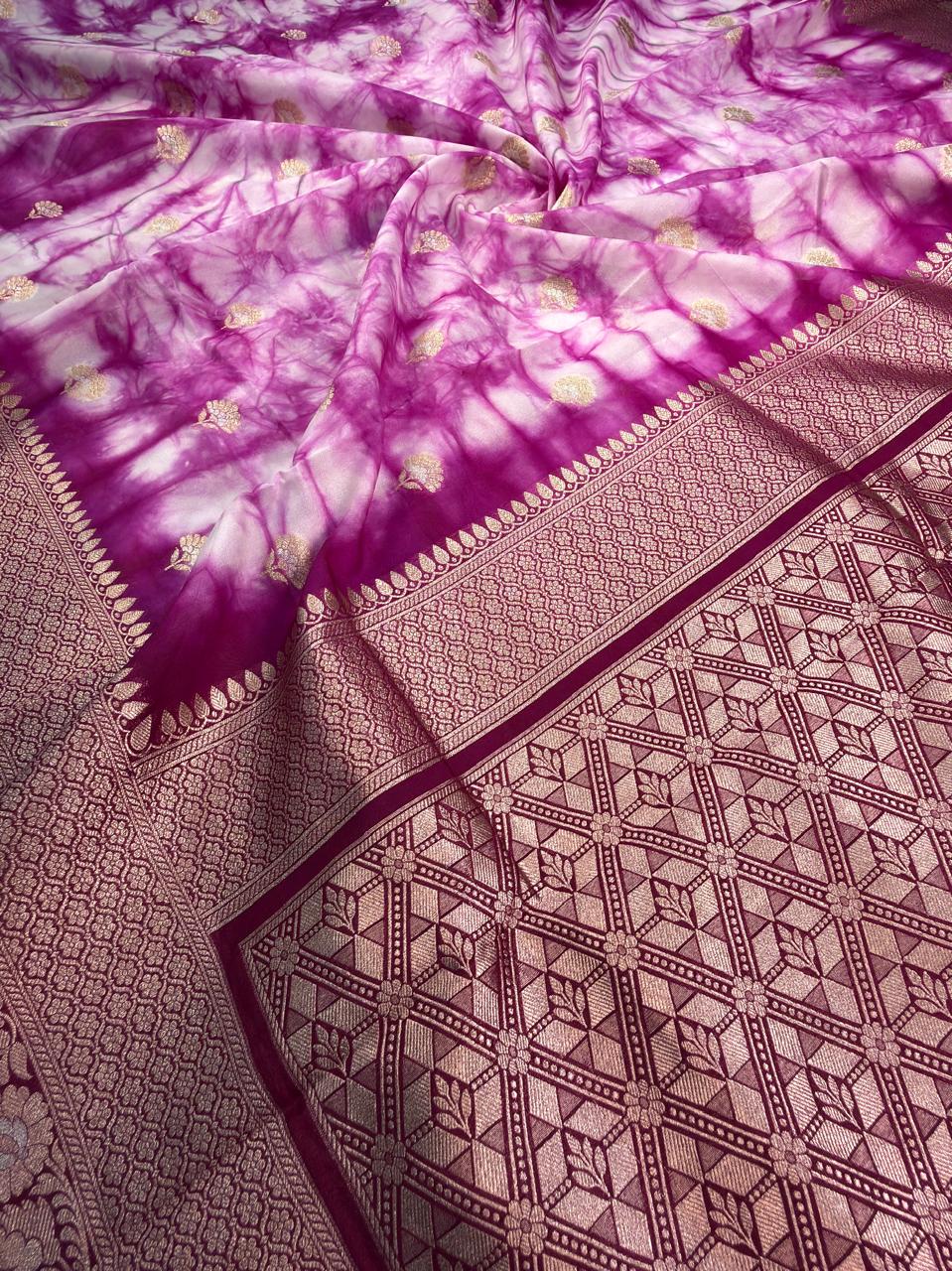 Banarasi Butter Silk Shibori Tie&Dye Saree