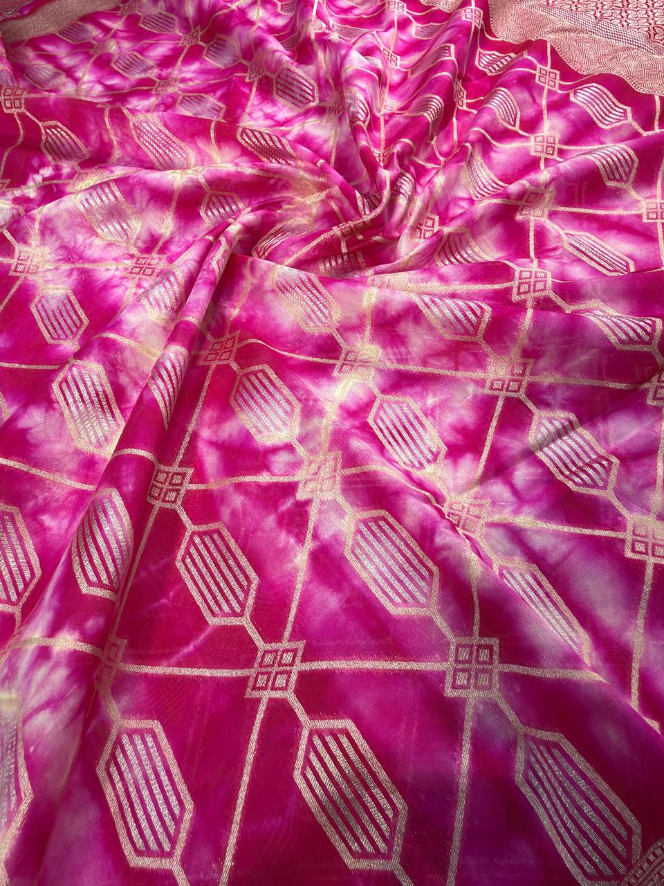 Banarasi Butter Silk Shibori Tie&Dye Saree
