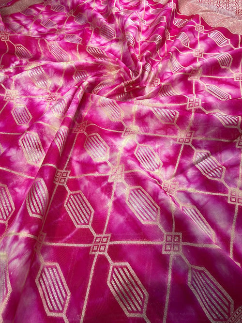 Banarasi Butter Silk Shibori Tie&Dye Saree