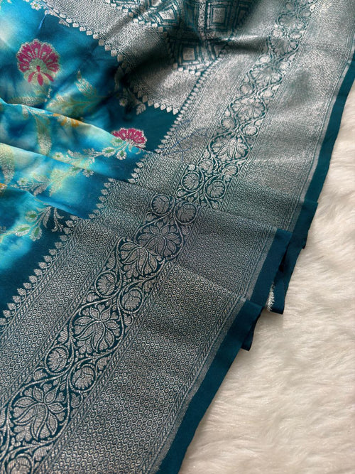 Banarasi Butter Silk Shibori Tie&Dye Saree