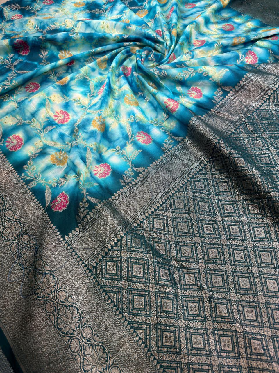 Banarasi Butter Silk Shibori Tie&Dye Saree