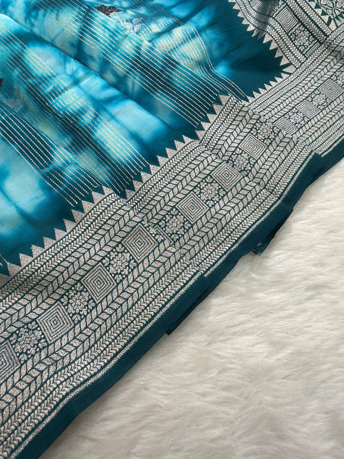 Banarasi Butter Silk Shibori Tye&Dye Saree