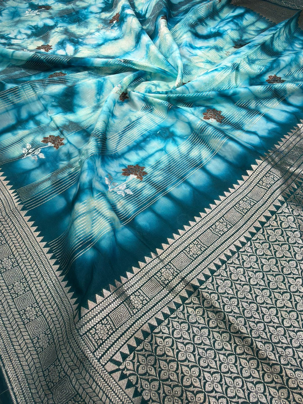 Banarasi Butter Silk Shibori Tye&Dye Saree
