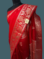 Banarasi Viscose Crush Saree