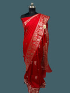 Banarasi Viscose Crush Saree