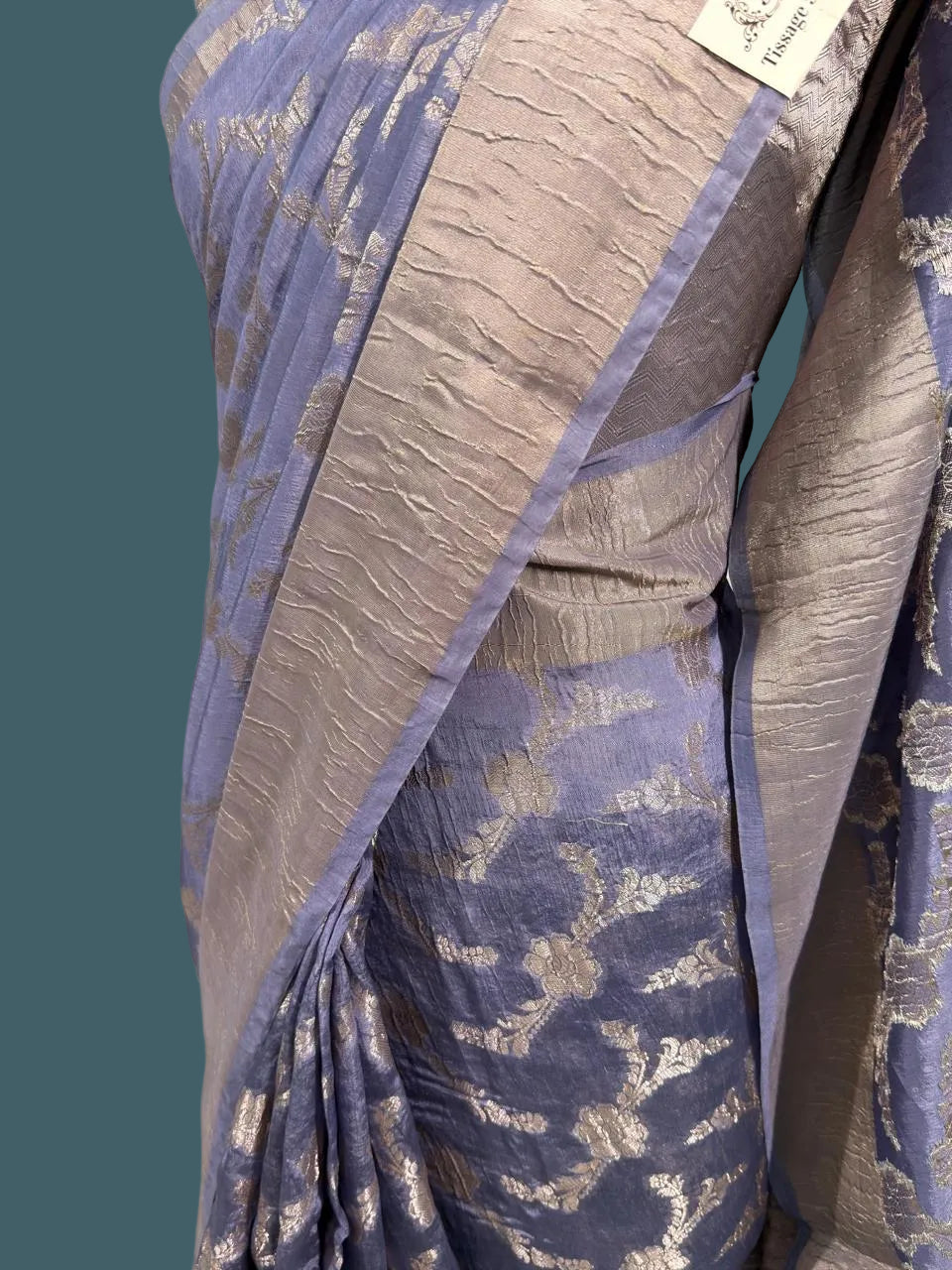 Banarasi Pure Viscose Crush Saree