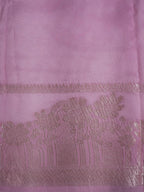Banarasi Viscose Crush Saree – Rani Pink   Baby Pink