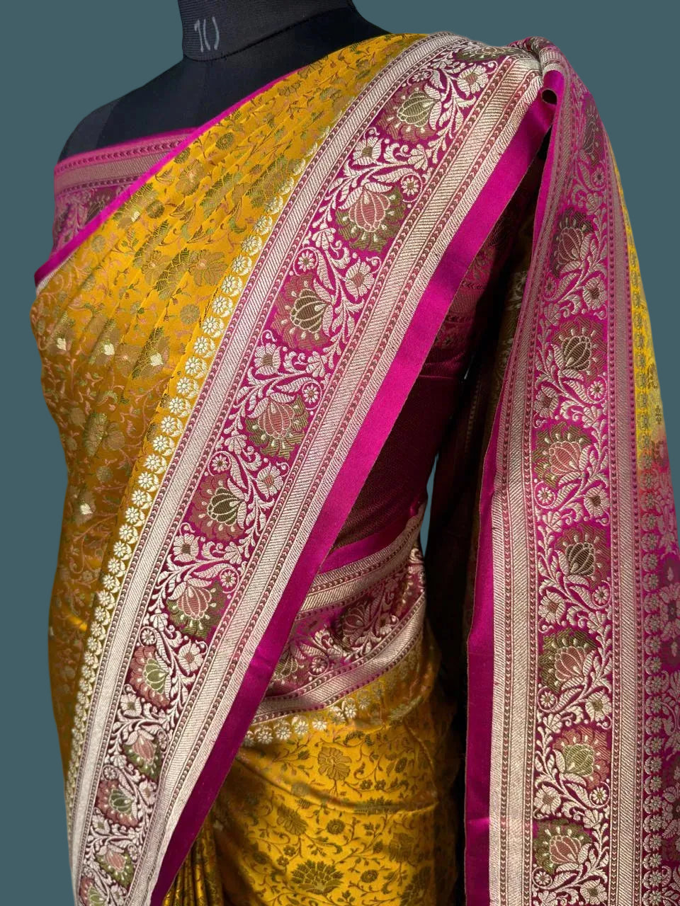 Banarasi Mushru pashmina Silk Saree