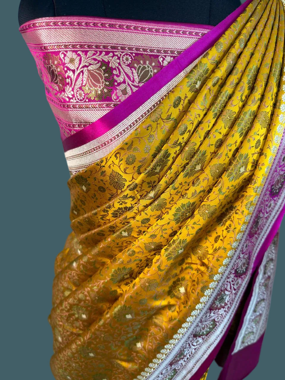 Banarasi Mushru pashmina Silk Saree