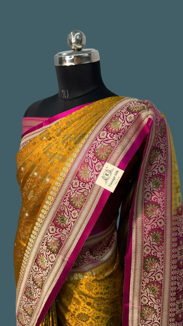 Banarasi Mushru pashmina Silk Saree