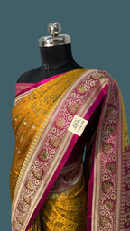 Banarasi Mushru pashmina Silk Saree