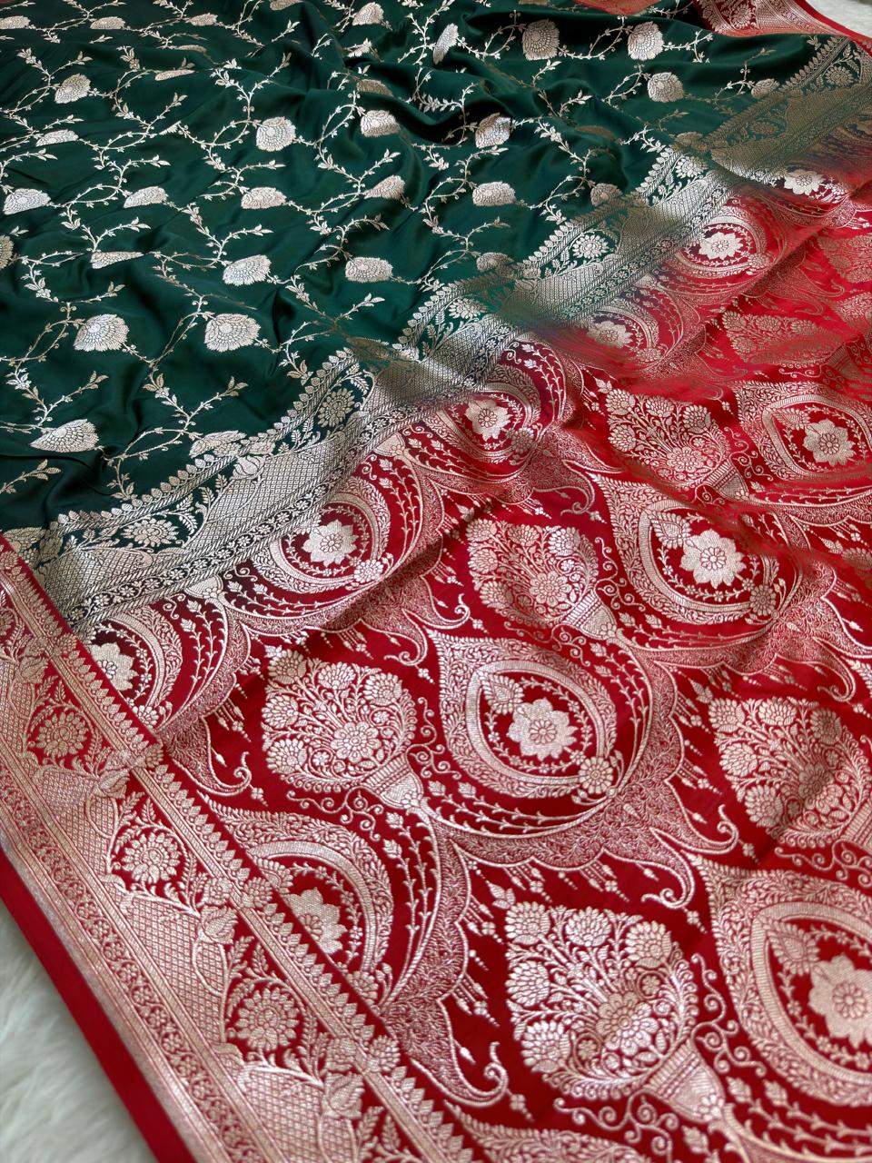 Banarasi Mushru Katan Silk Saree