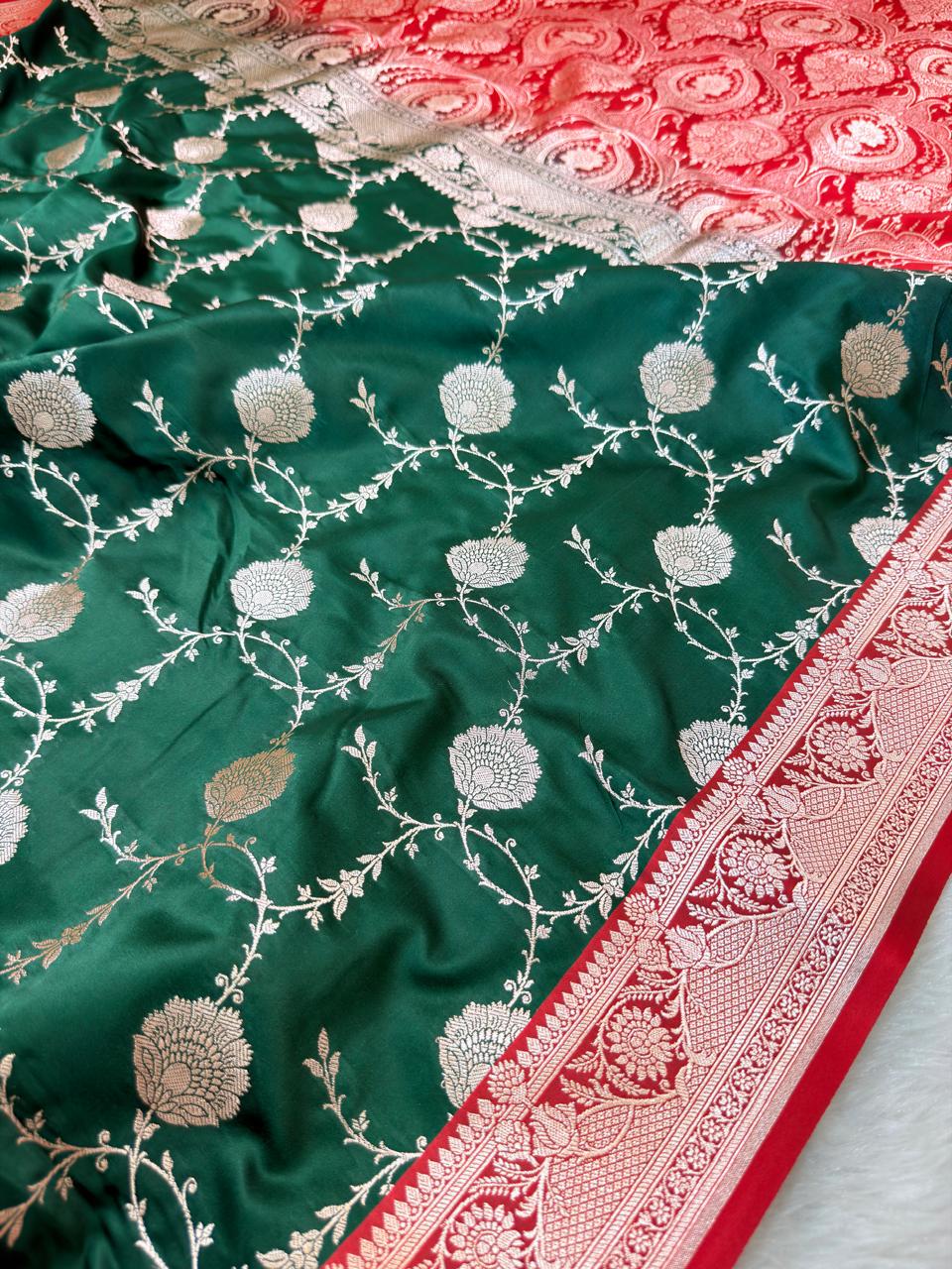 Banarasi Mushru Katan Silk Saree