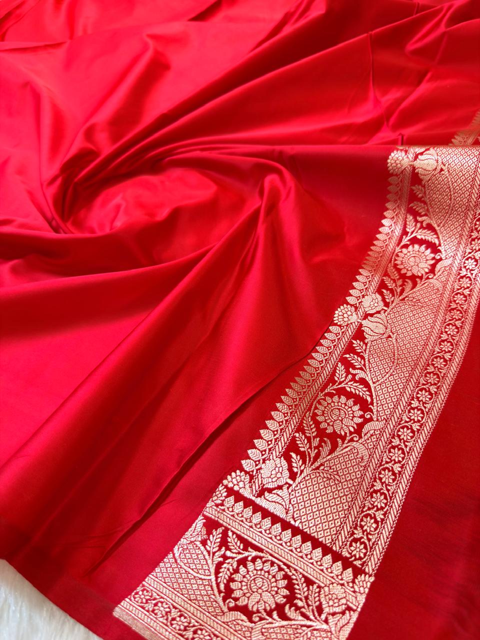 Banarasi Mushru Katan Silk Saree