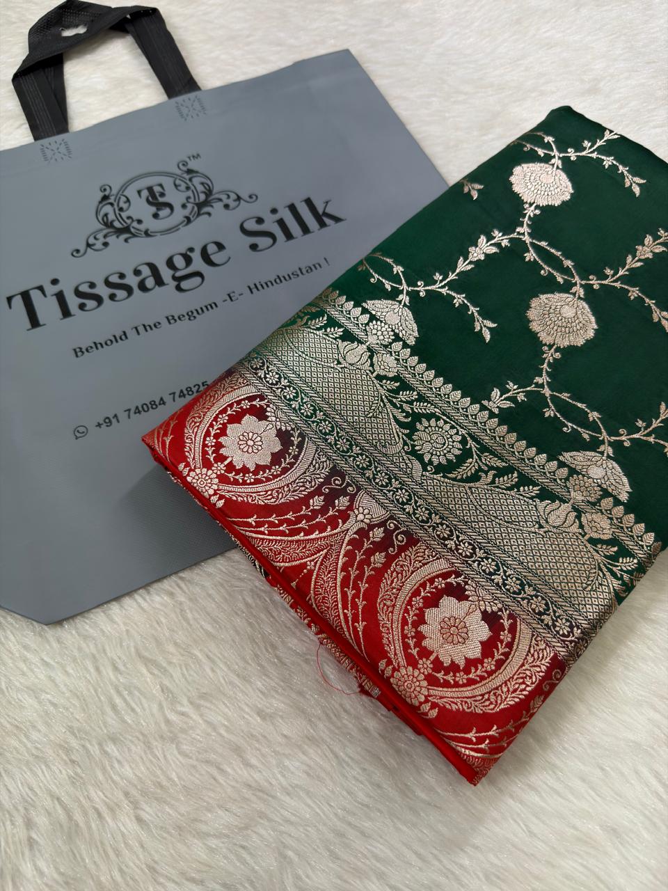 Banarasi Mushru Katan Silk Saree