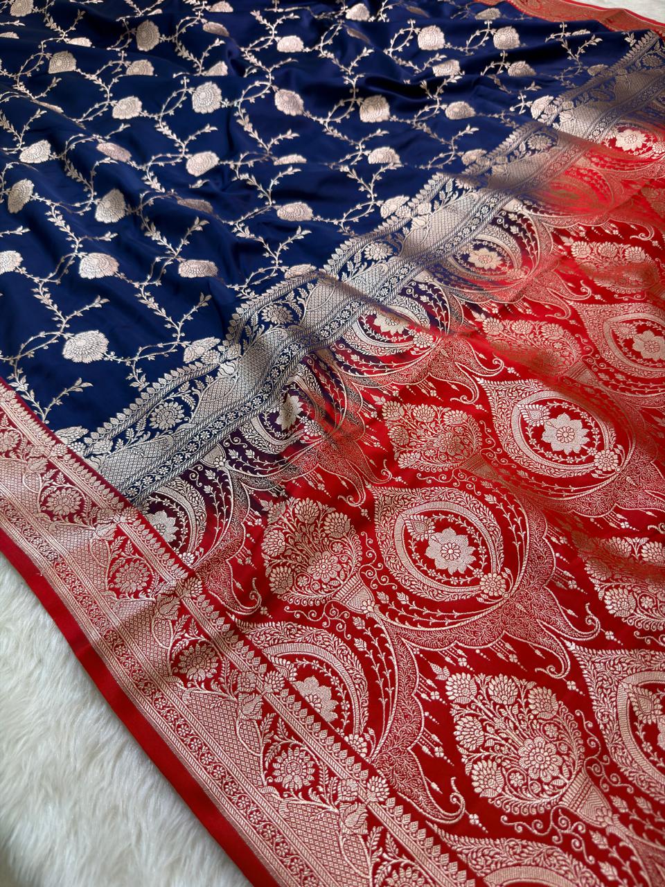 Banarasi Mushru Katan Silk Saree