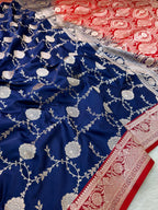 Banarasi Mushru Katan Silk Saree