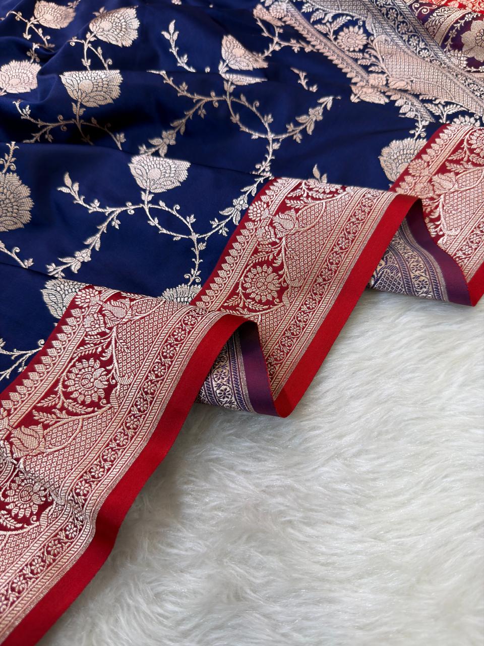 Banarasi Mushru Katan Silk Saree