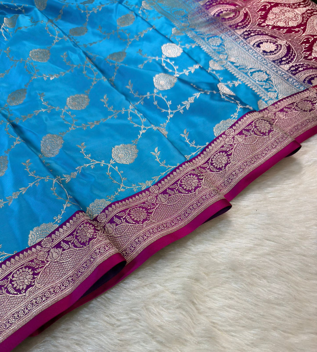 Banarasi Mushru Katan Silk Saree