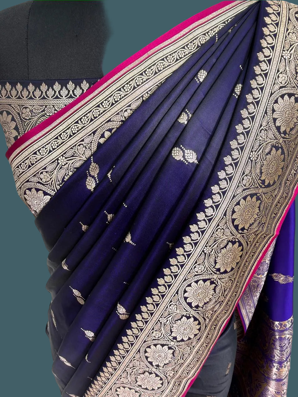 Banarasi Mushru Katan Silk Saree
