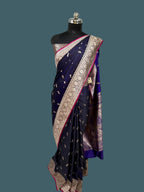 Banarasi Mushru Katan Silk Saree