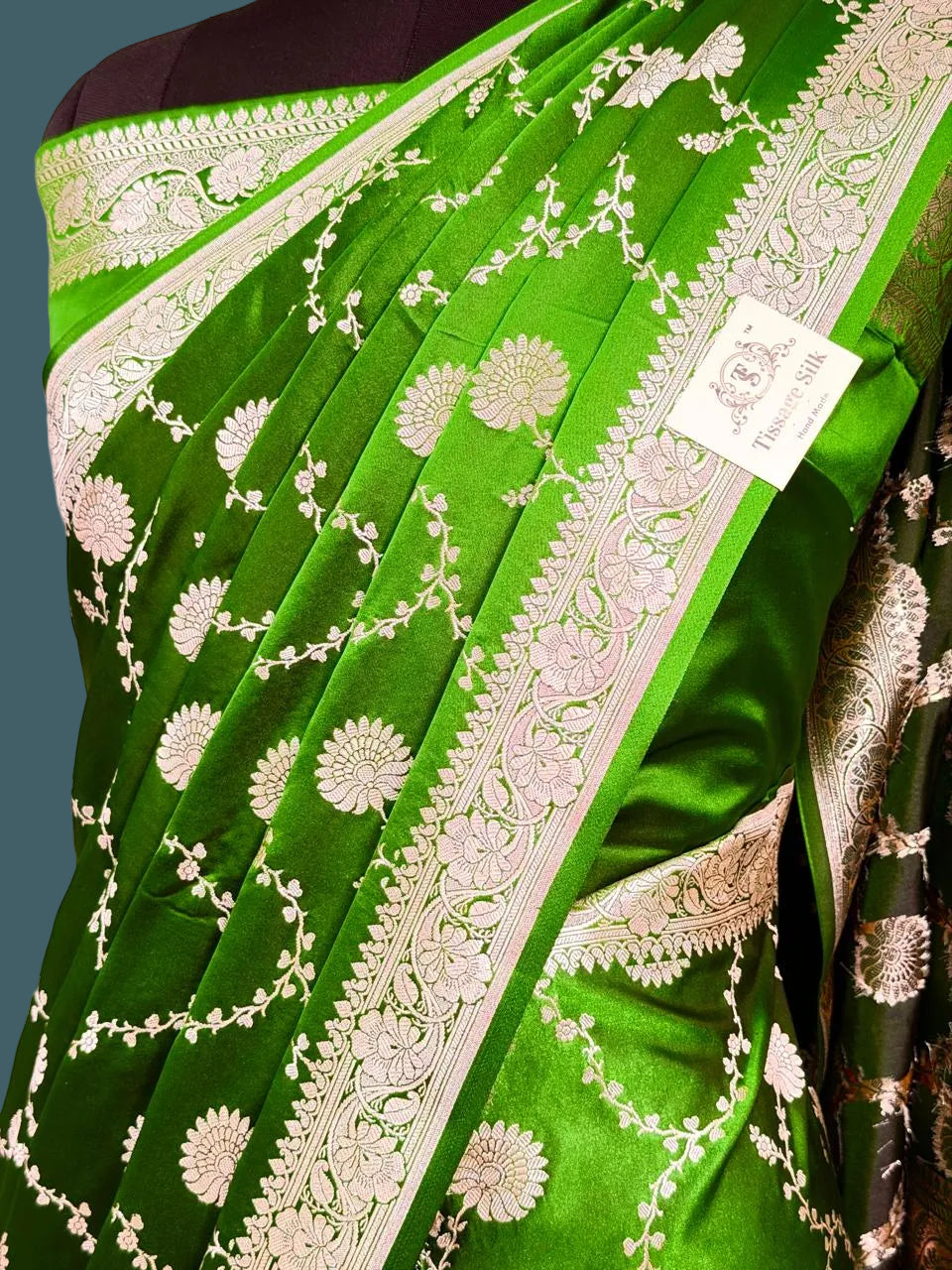 Banarasi Mushru Katan Silk Saree