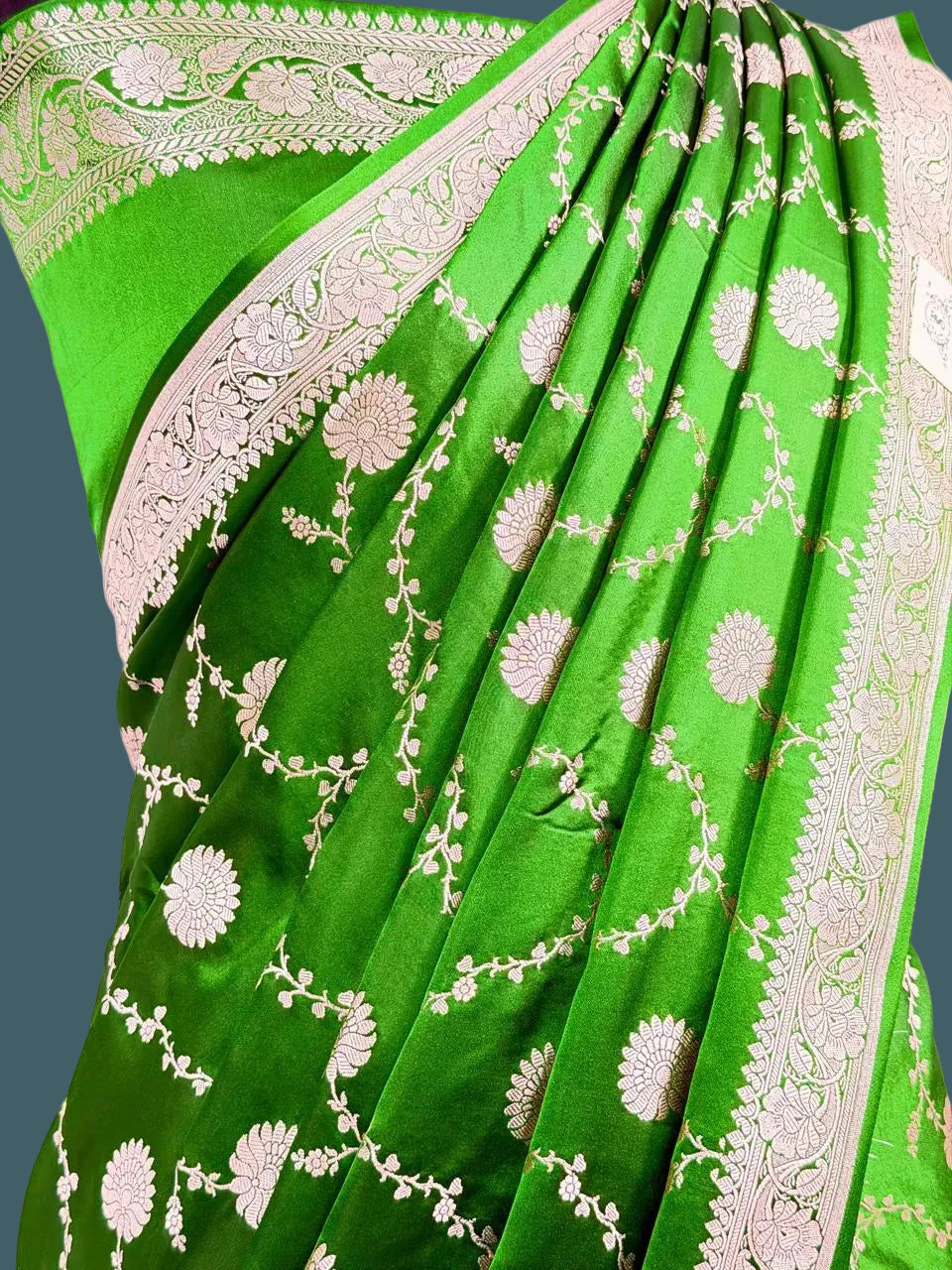 Banarasi Mushru Katan Silk Saree