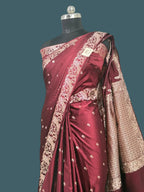 Banarasi Mushru Katan Silk Saree