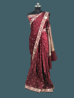 Banarasi Mushru Katan Silk Saree