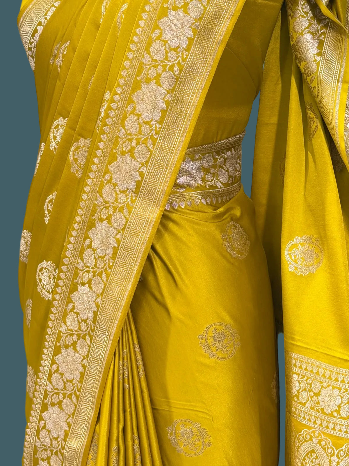 Banarasi Mushru Katan Silk Saree