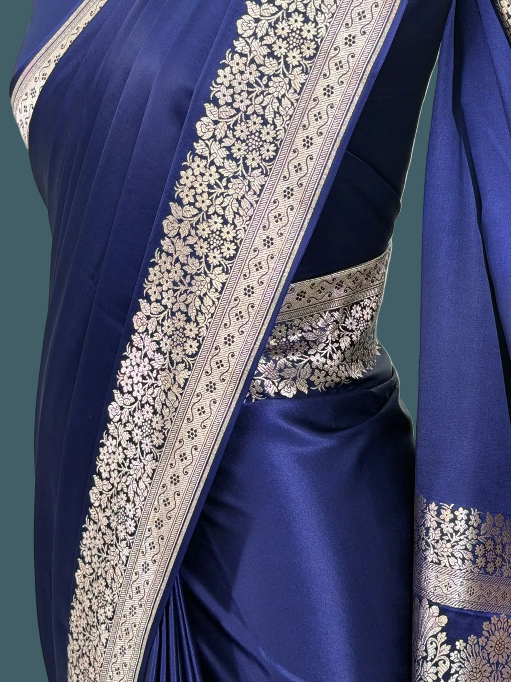 Banarasi Mushru Katan Silk Saree