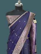 Banarasi Mushru Katan Silk Saree