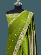 Banarasi Mushru Katan Silk Saree