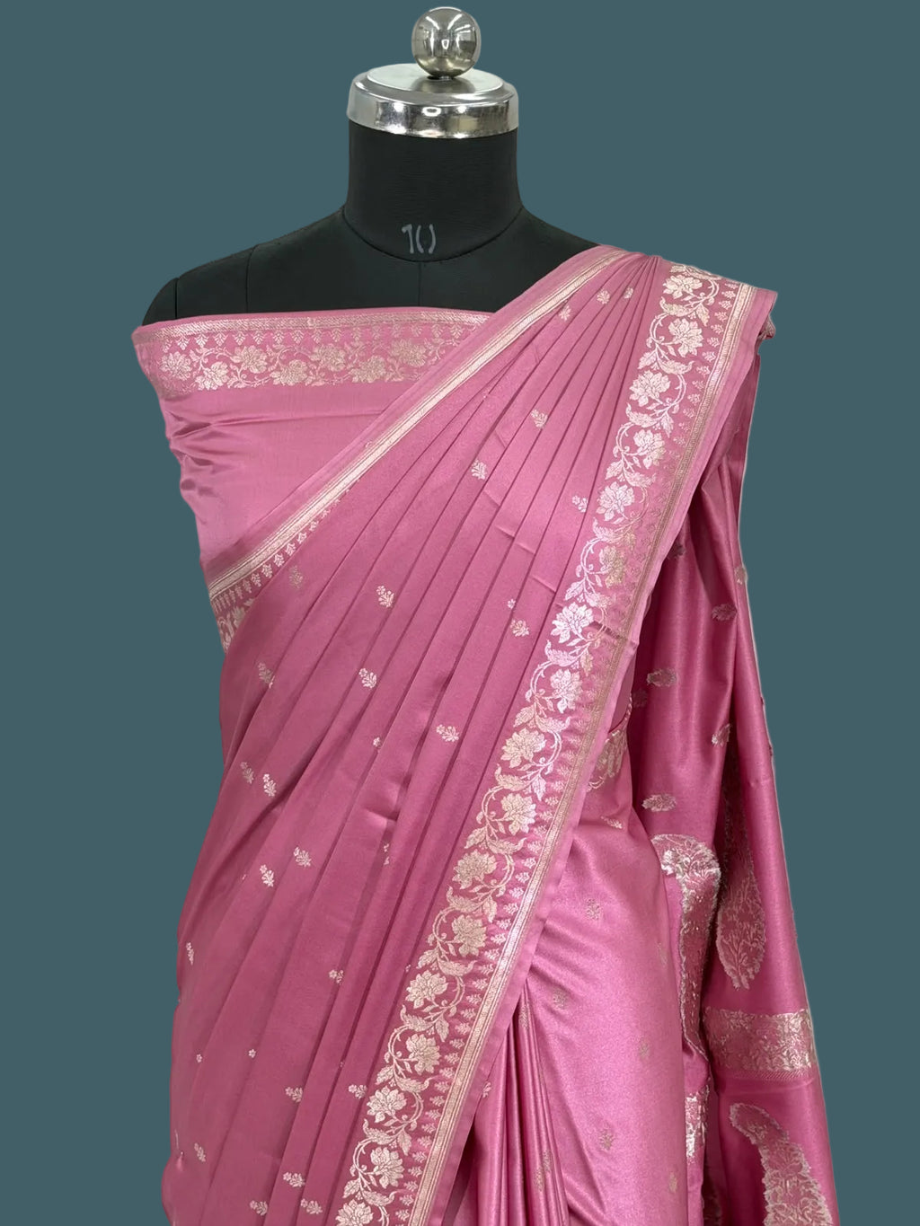 Banarasi Mushru Katan Silk Saree