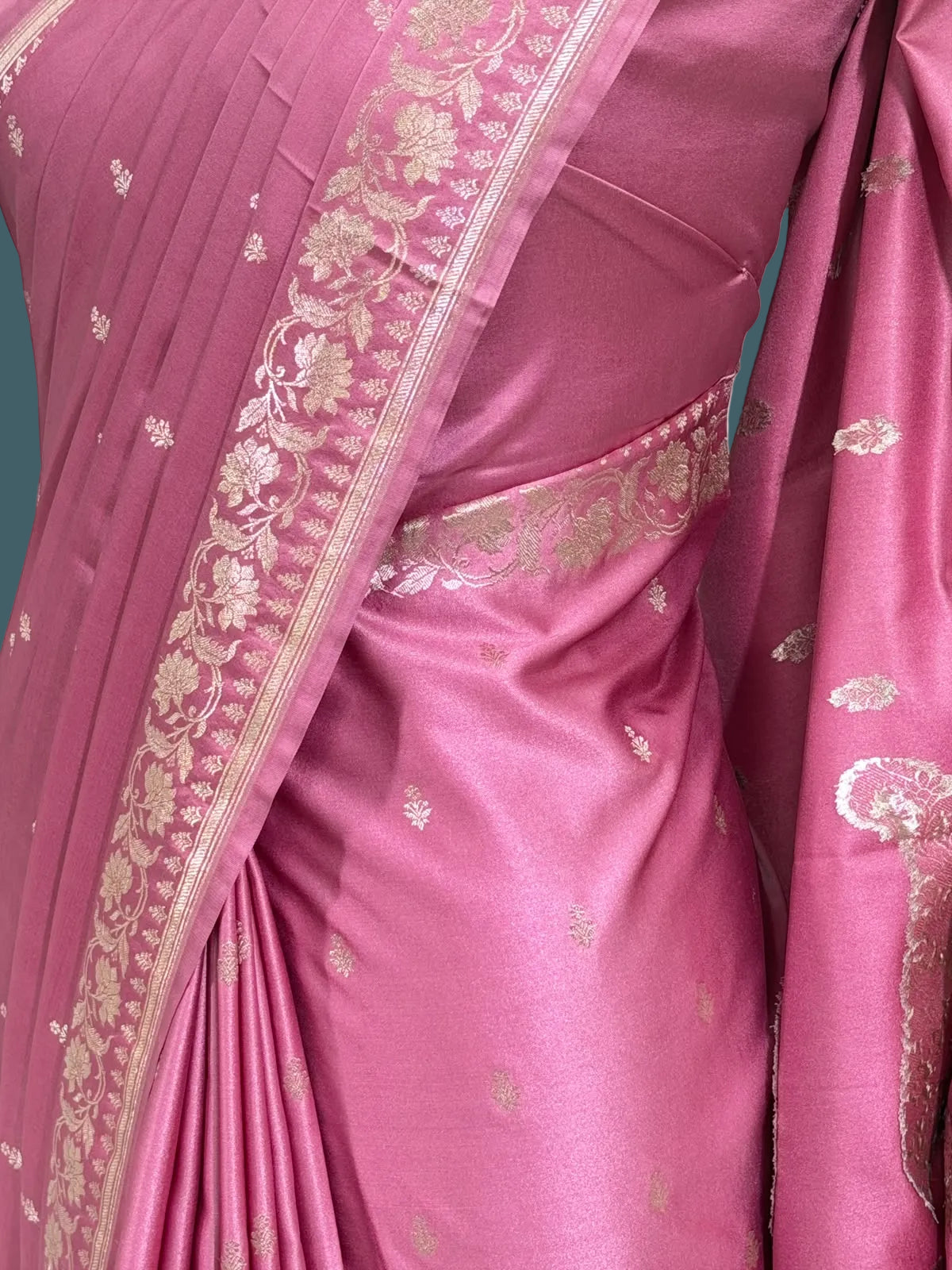 Banarasi Mushru Katan Silk Saree